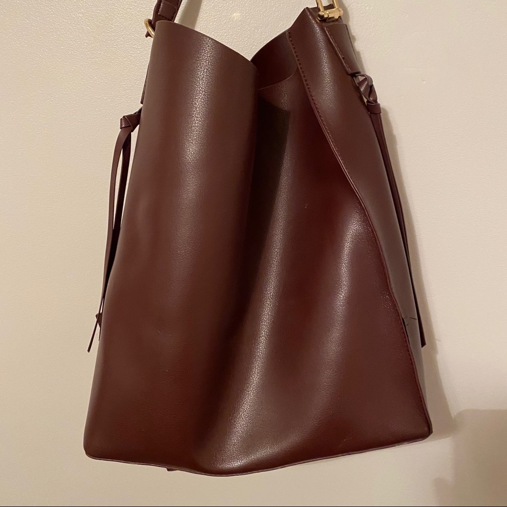 Maroon Bucket Bag - Picture 2 of 3